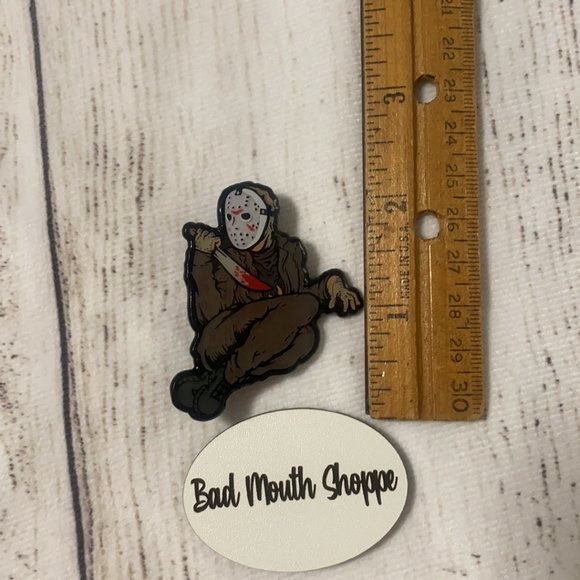 *Craftsylvania Pin-Up Sexy Killer Jason Halloween Horror Enamel Pin - Picture 3 of 3